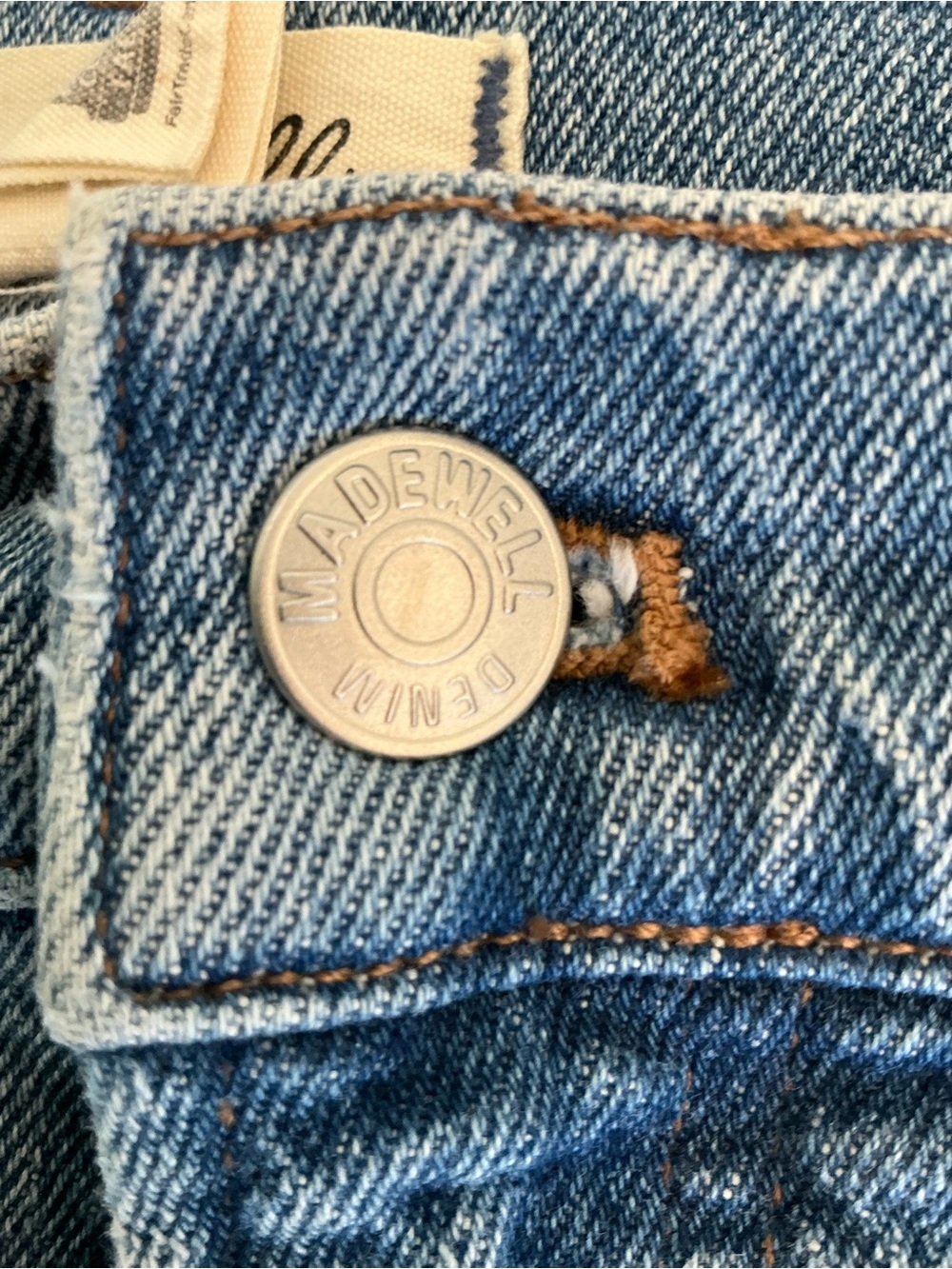 Madewell Classic Petite Perfect Vintage Wide-Leg Jeans  Heathcote Wash Sz 31 - Picture 9 of 13